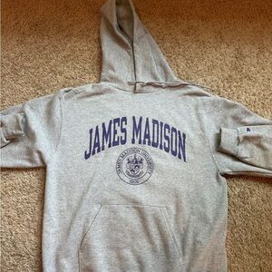 JMU Champion Gray Hoodie